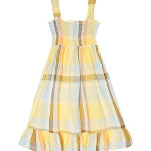 The New Society Kids Roberta Linen Dress, Plaid / Size 2T